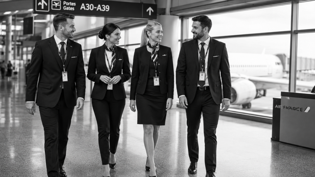 personnel au sol compagnie aérienne tenue