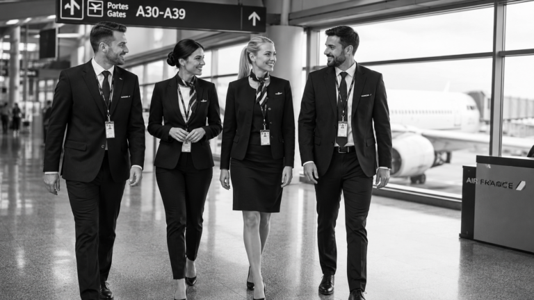 personnel au sol compagnie aérienne tenue